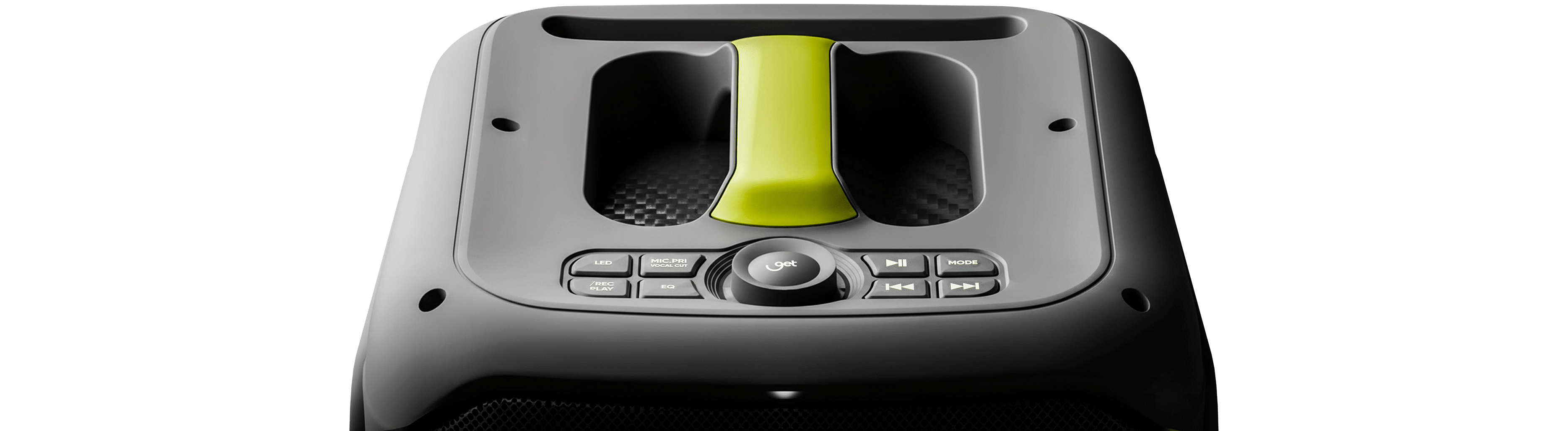 Caixa de Som Cube² com luzes LED coloridas