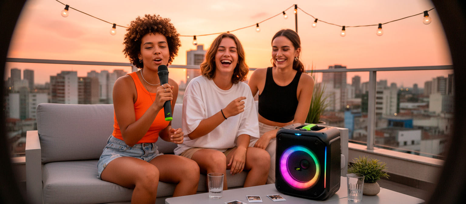 Pessoas conectando seus smartphones e tablets a uma rede Wi-Fi gerada pelo adaptador Goldentec.