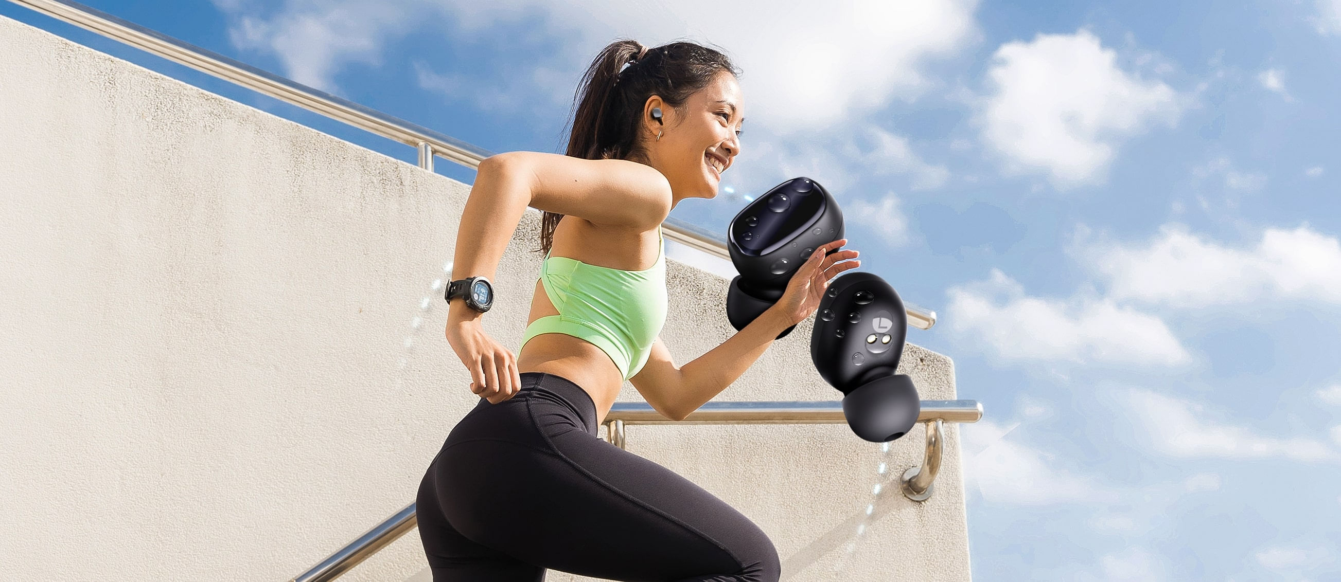 Pessoa praticando esportes.