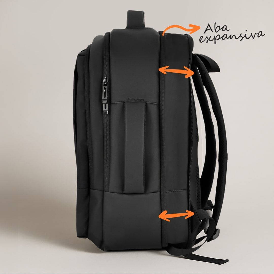 Mochila Journey com expansão lateral