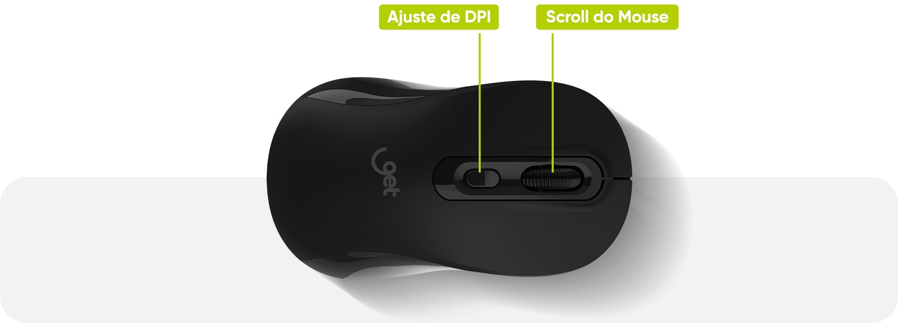 Ilustração dos benefícios das tecnologias de conforto visual do monitor.