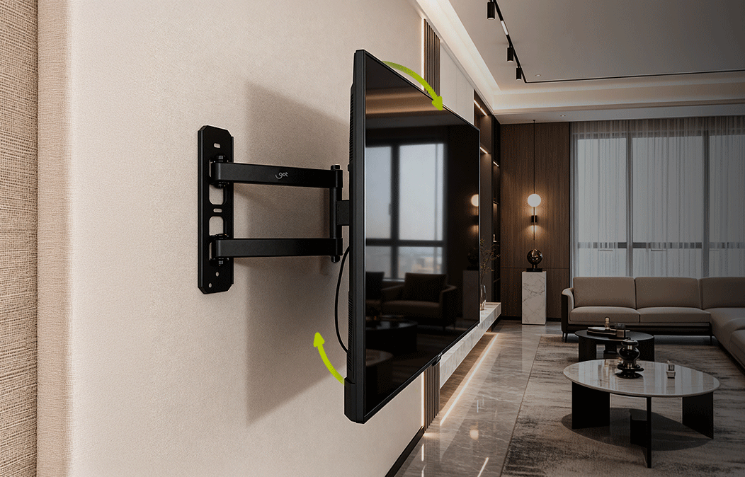 Projetor exibindo uma imagem nítida em uma sala de reuniões iluminada.