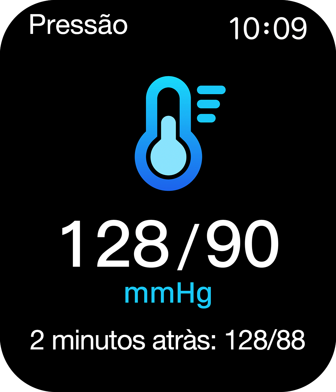 Ícone de monitoramento de pressão sanguínea.