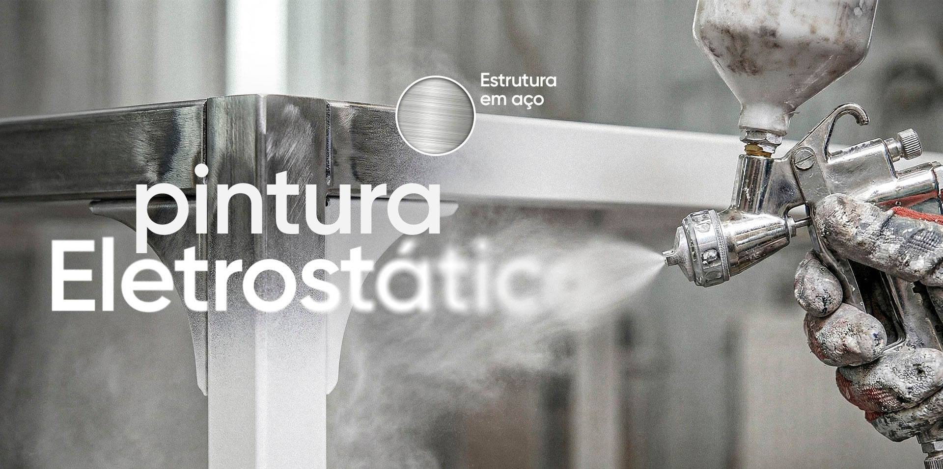 Detalhe do acabamento da mesa