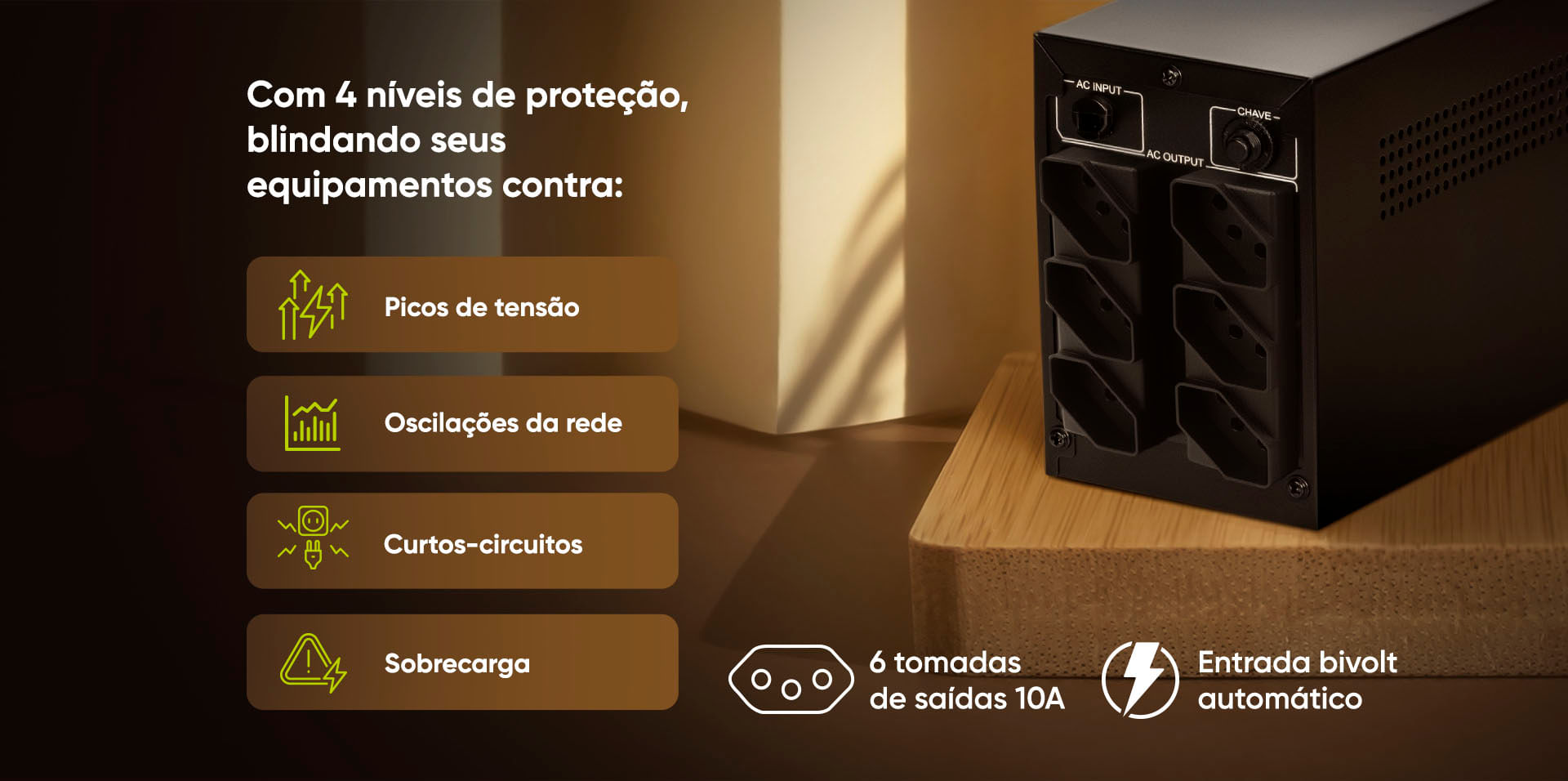 Projeção gigante em uma parede de um auditório.