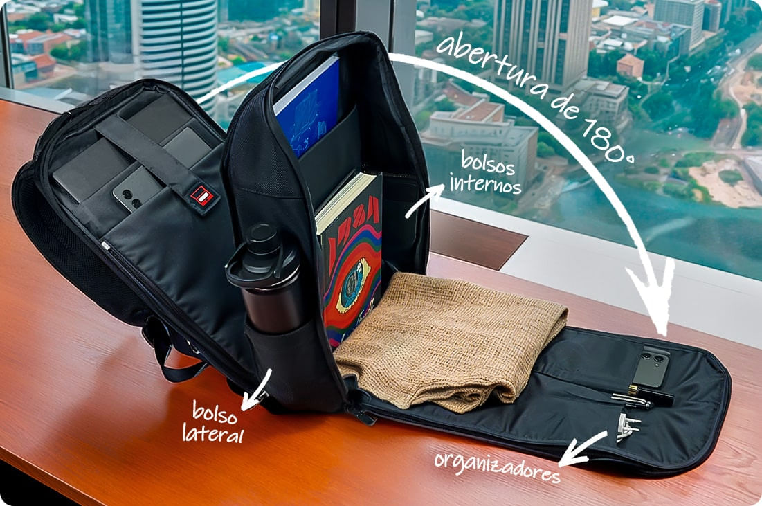 Mochila Prime em destaque.