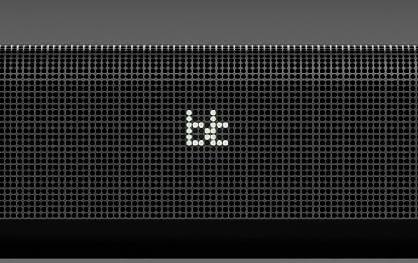 Display discreto de um soundbar