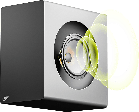 Subwoofer do sistema de som.
