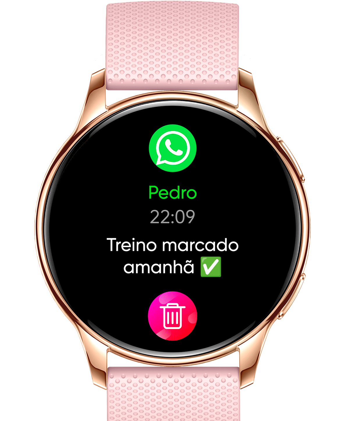 Imagem ilustrativa de notificações no relógio.