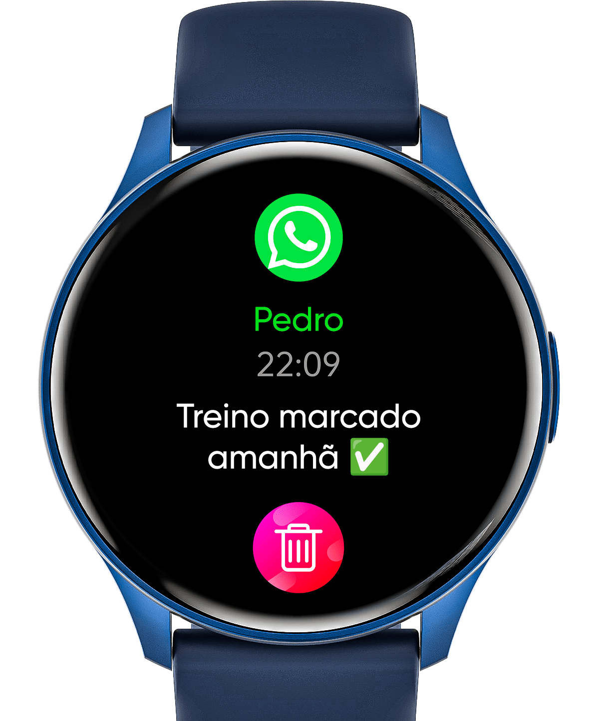 Imagem ilustrativa de notificações no relógio.