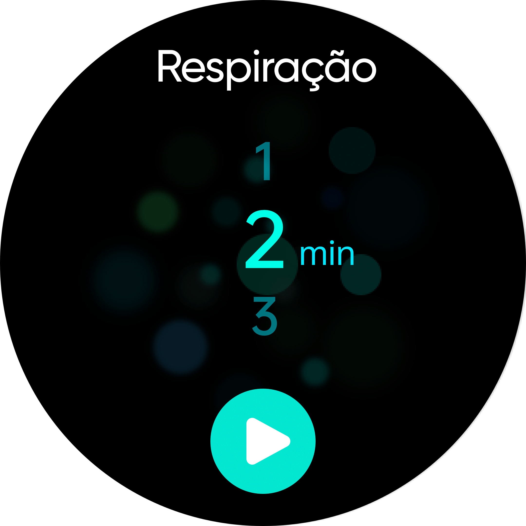 Ícone de respiração guiada.