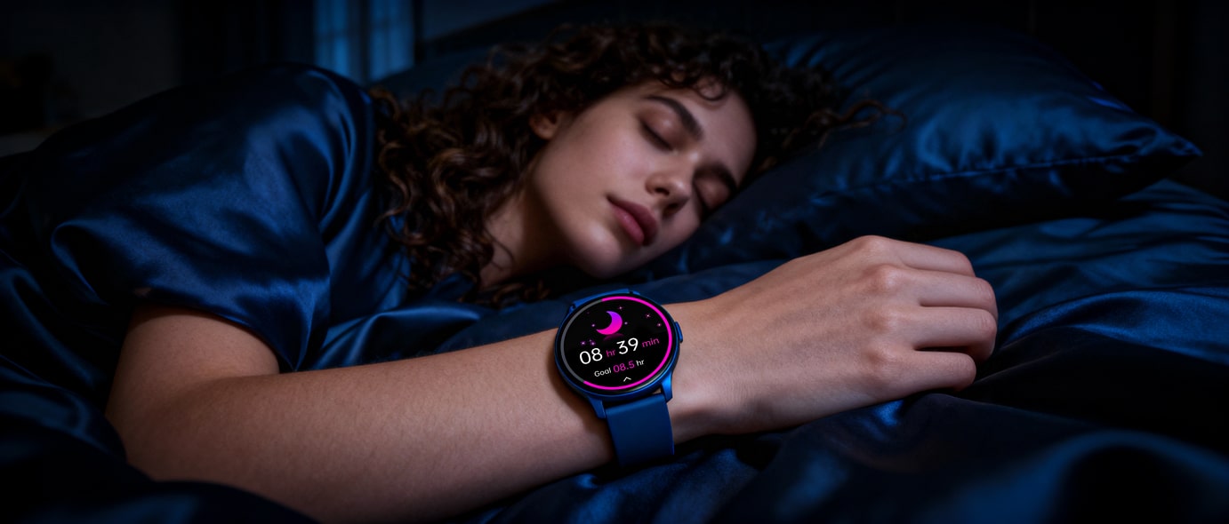 Mulher dormindo tranquilamente