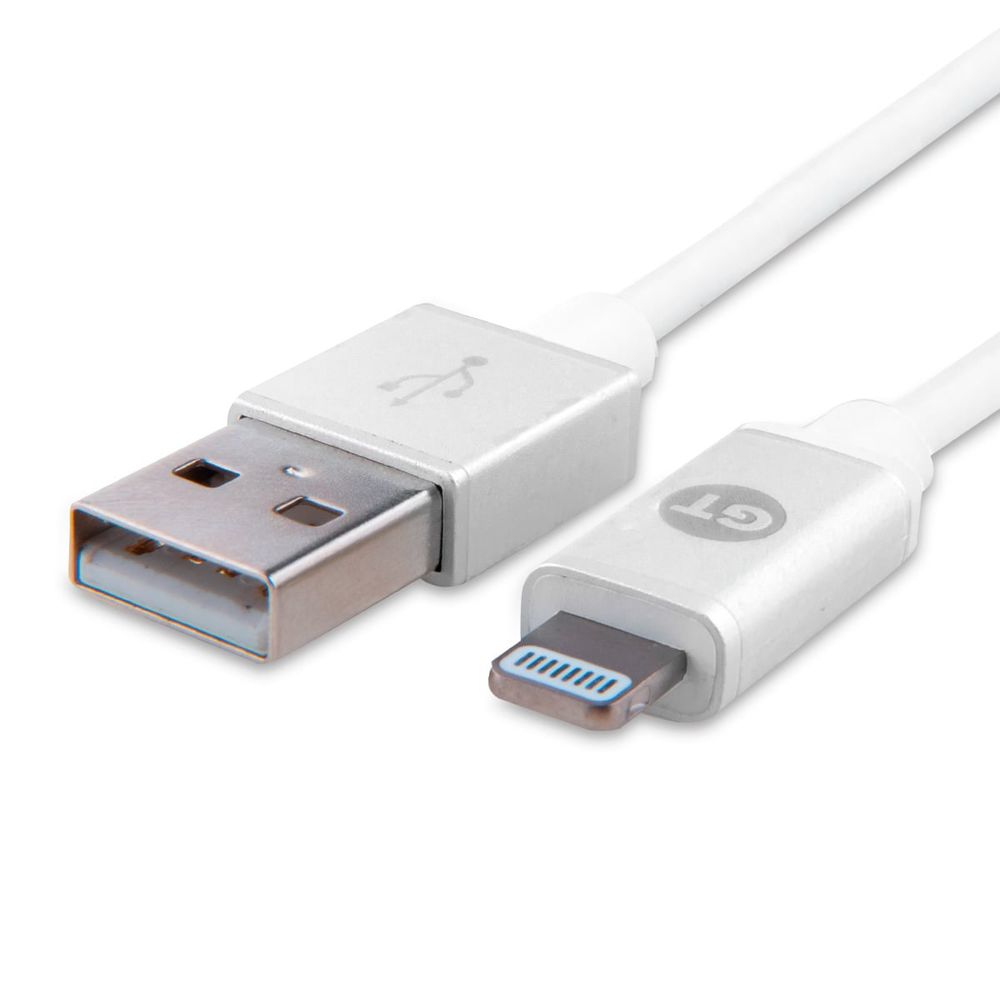 Cabo Lightining USB GT 1.2m PVC MFI White lojagoldentec