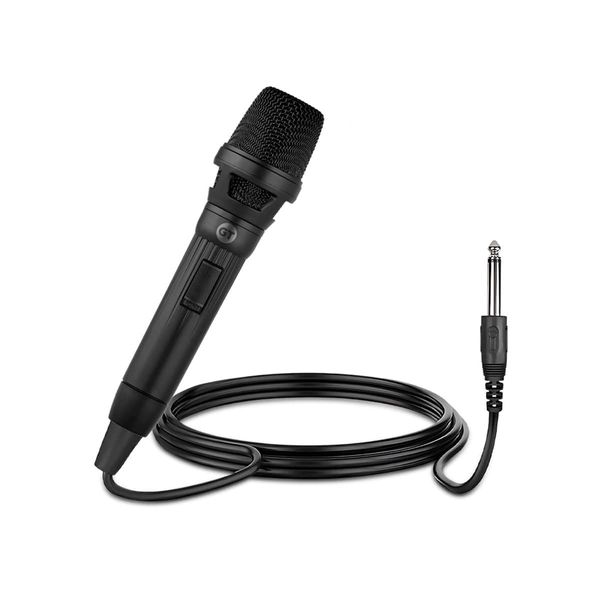 Microfone-Dinamico-Metal-com-fio-5m-para-Caixa-de-Som-Karaoke-Preto