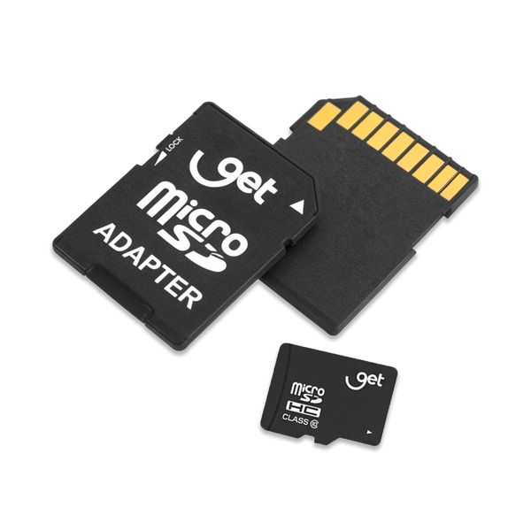 Cartão de Memória MicroSD 16GB com Adaptador SD Get